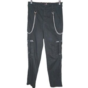 Royal Bones Daang Goodman Tripp Strappy Goth Pants Sz 13 Bondage Emo Has Chains